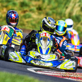 Close racing from Whilton Mill Kart Club